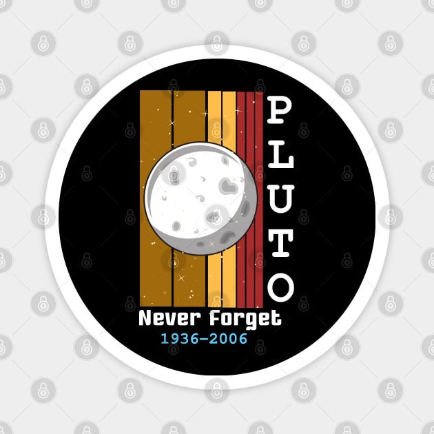 Pluto Never Forget 1936-2006 Gift and shirt Magnet by AE Desings Digital